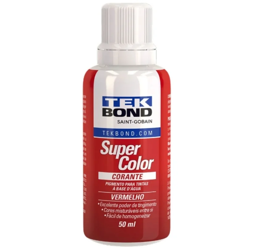 CORANTE LIQUIDO VERMELHO 50ml TEK BONDE