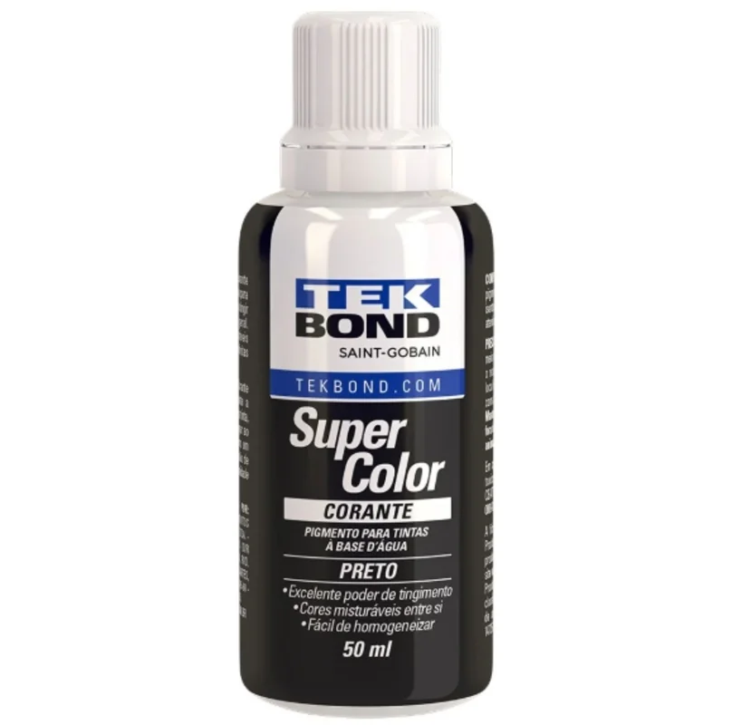 CORANTE LIQUIDO PRETO 50ml TEK BOND